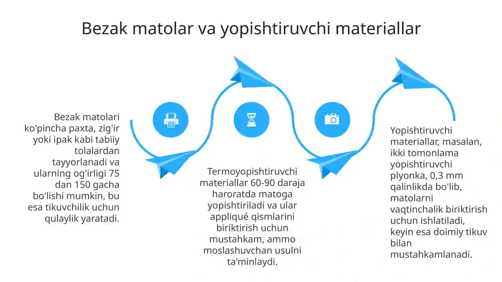 Applikatsiya ishlari uchun ashyo va jihozlar 4