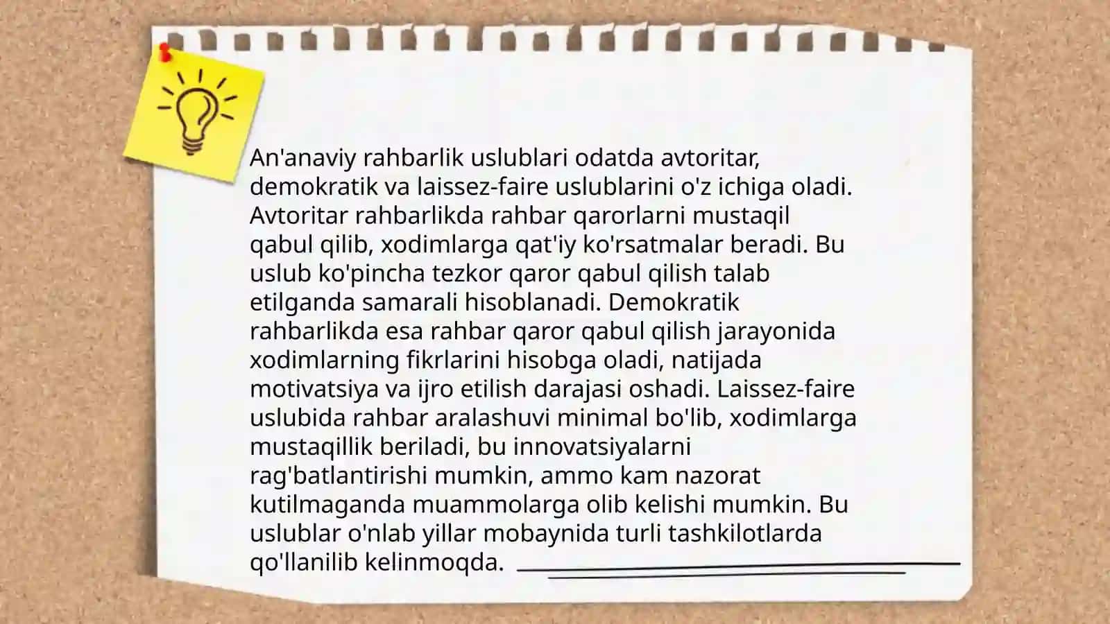 Rahbarlik uslublari haqida tushuncha 4