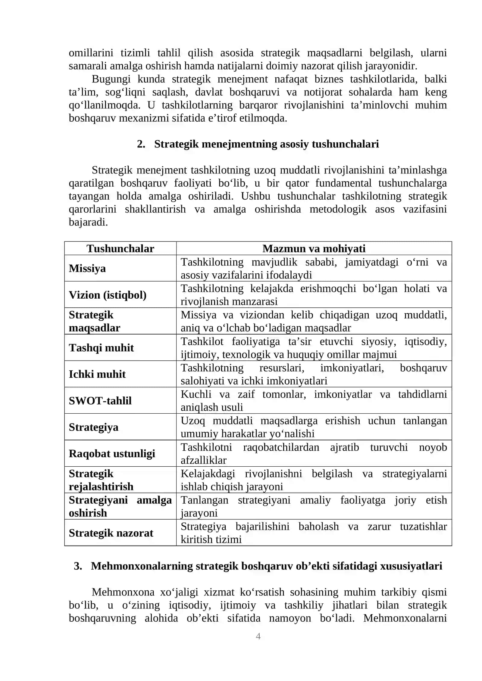 MEHMONXONADA STRATEGIK MENEJMENT MOHIYATI 4