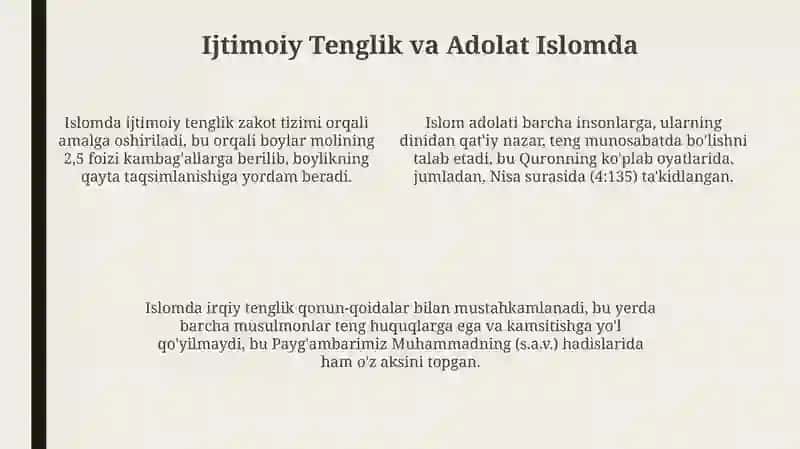 Islomda inson huquqlari 4