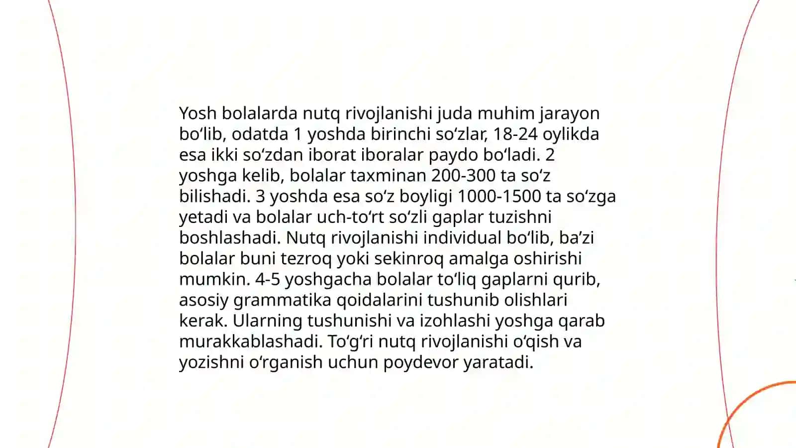 Nutq rivojlanishining boshlang'ich bosqichlari 4