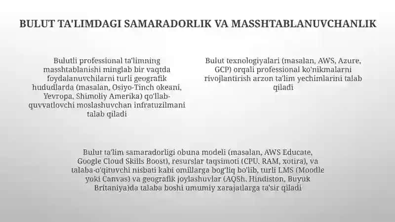 Kasbiy faoliyatda bulutli texnalogiyalar va ularning talimiy imkoniyatlar 4