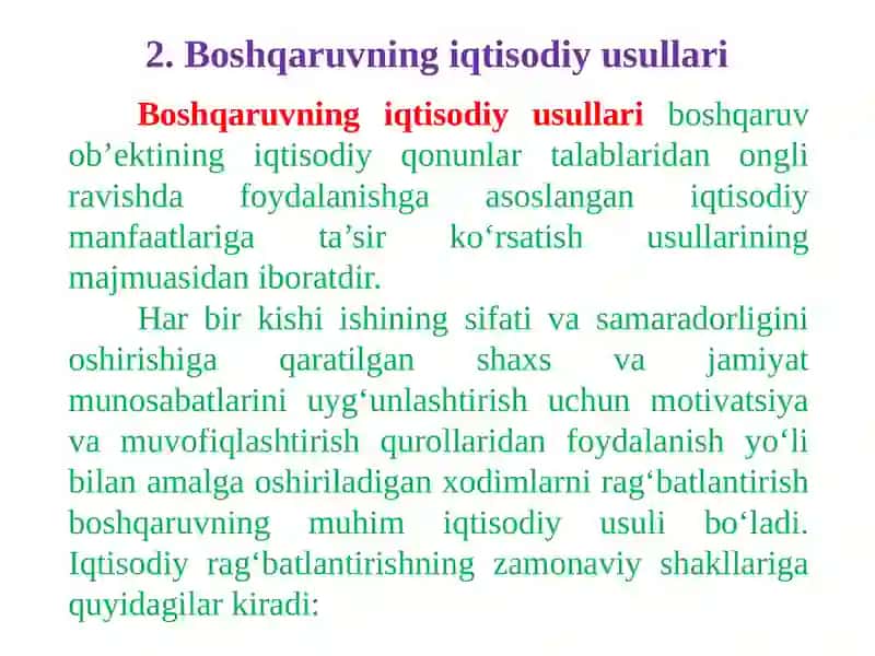 BOSHQARUV USULLARI 4