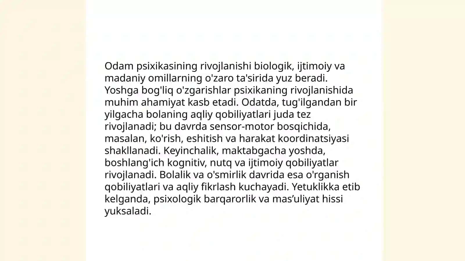 Psixika haqida tushuncha 4