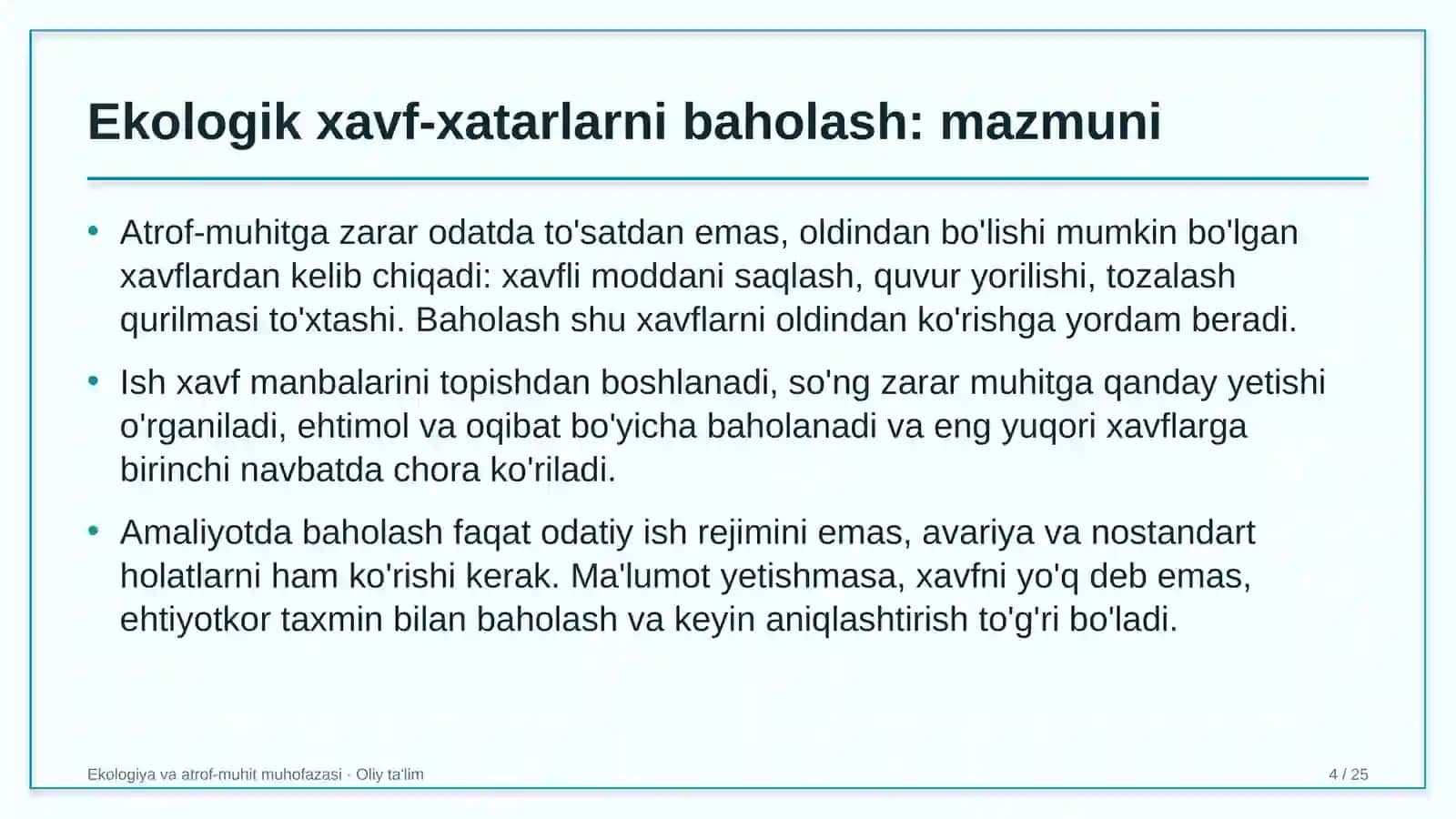 xalqaro turizmda ekologik xavf xatarlarni baholash 6074 4
