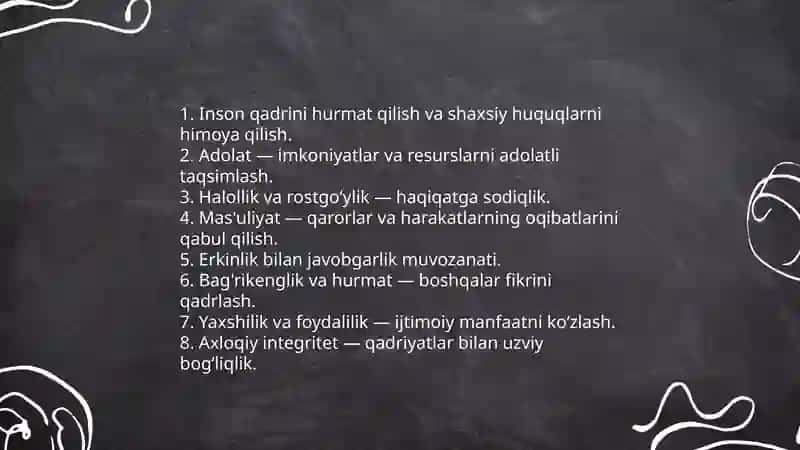 Etikaning mohiyati va ahamiyati 4