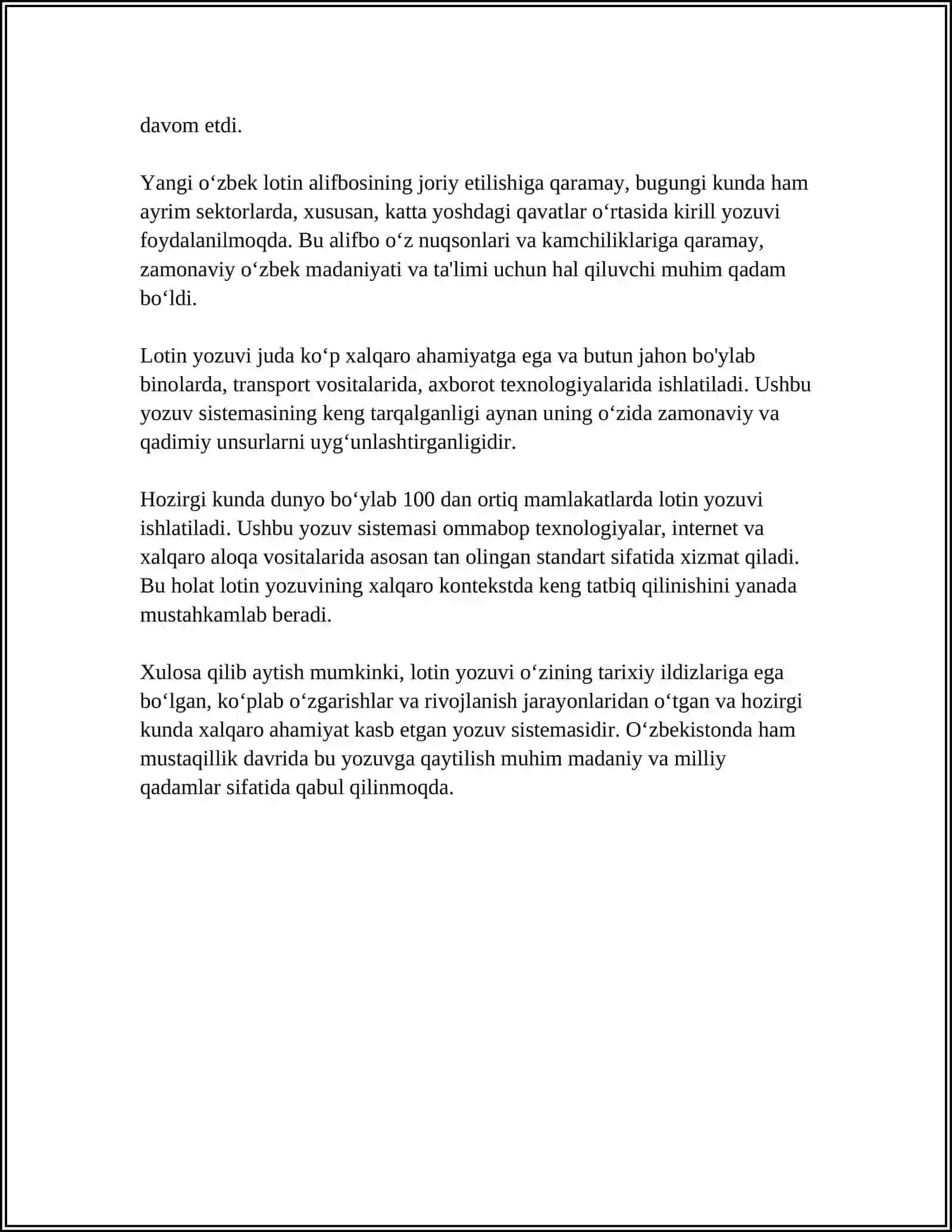 ZAMONAVIY TILLARDA LOTINSHUNOSLIK 4