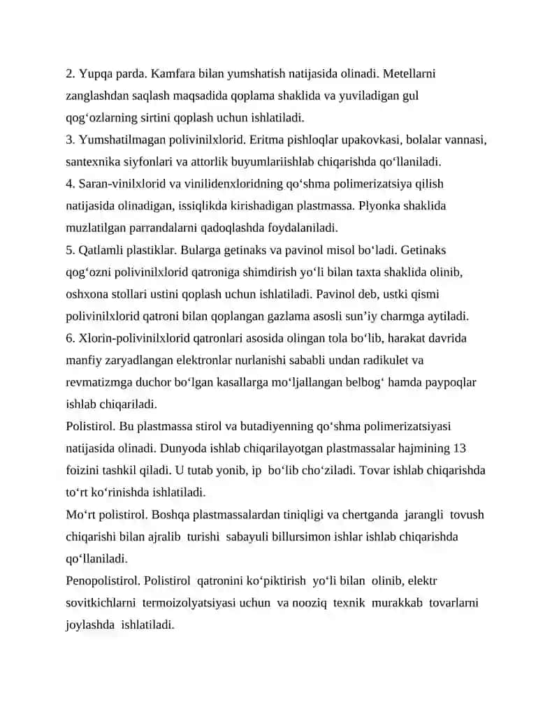 Plastmassa konstruksiyalari 4