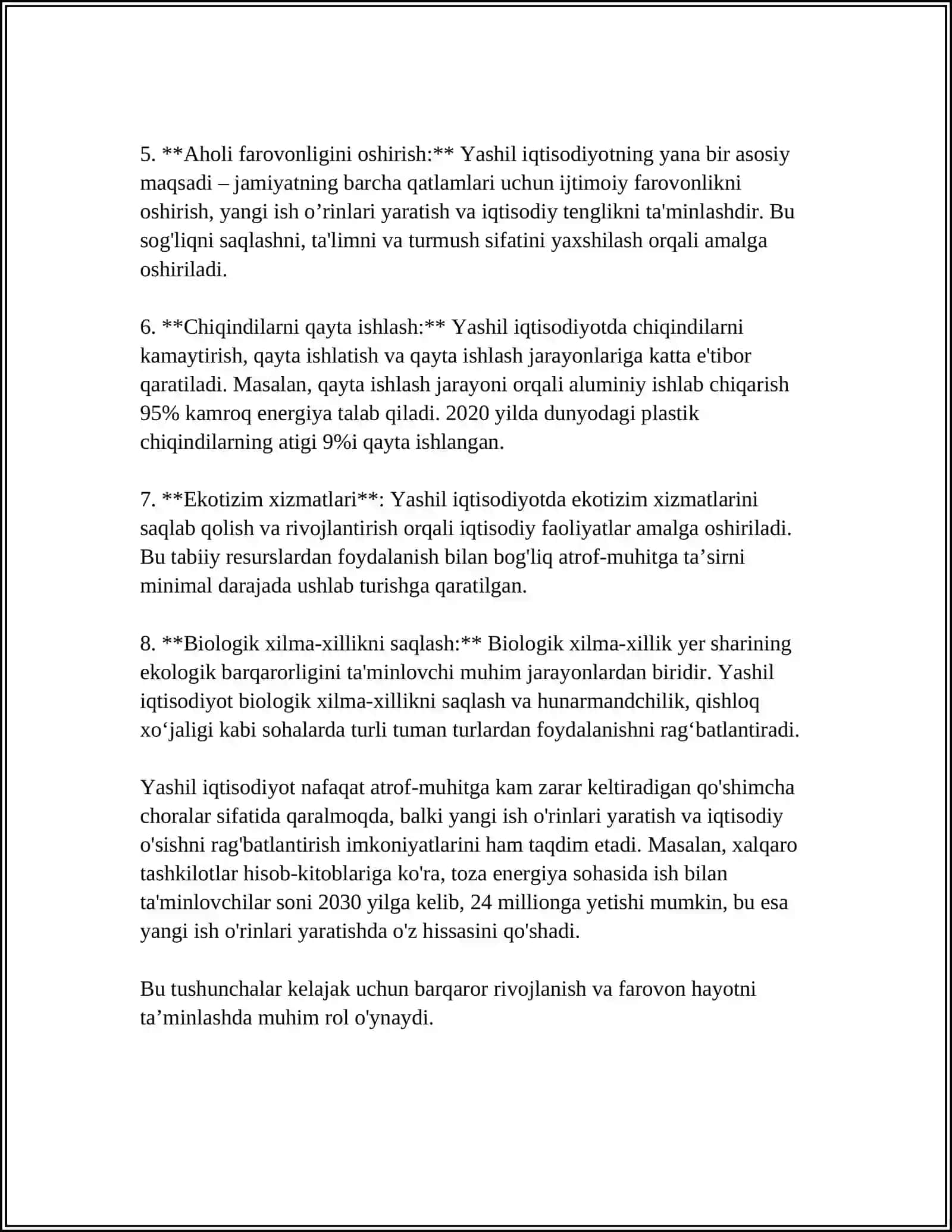 Yashil iqtisodiyot va iste'molchi tanlovi 4