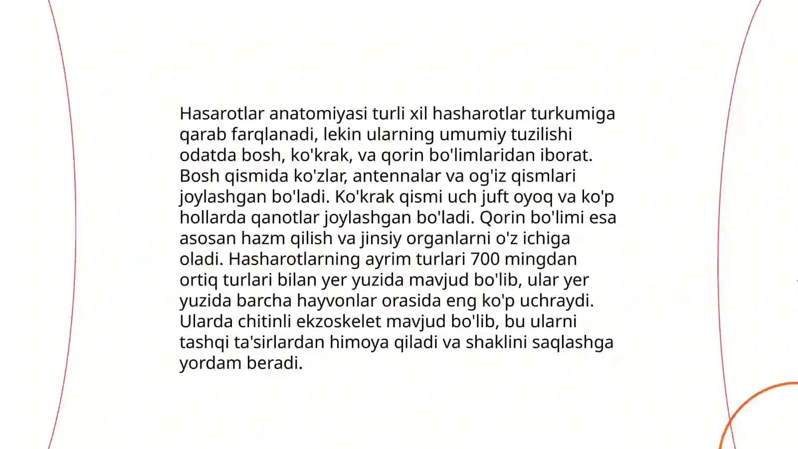 Hashoratlar turkumi 4
