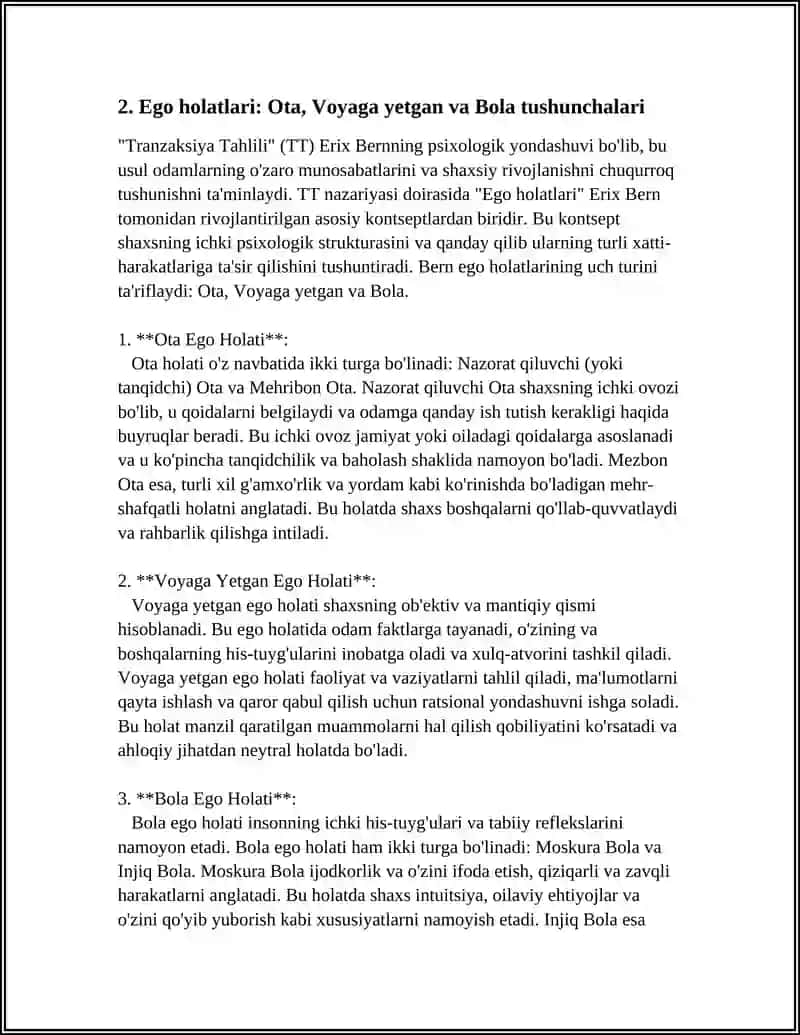 TRANZAKSIYA TAHLILI.E.BERNNING YONDASHUVI 4