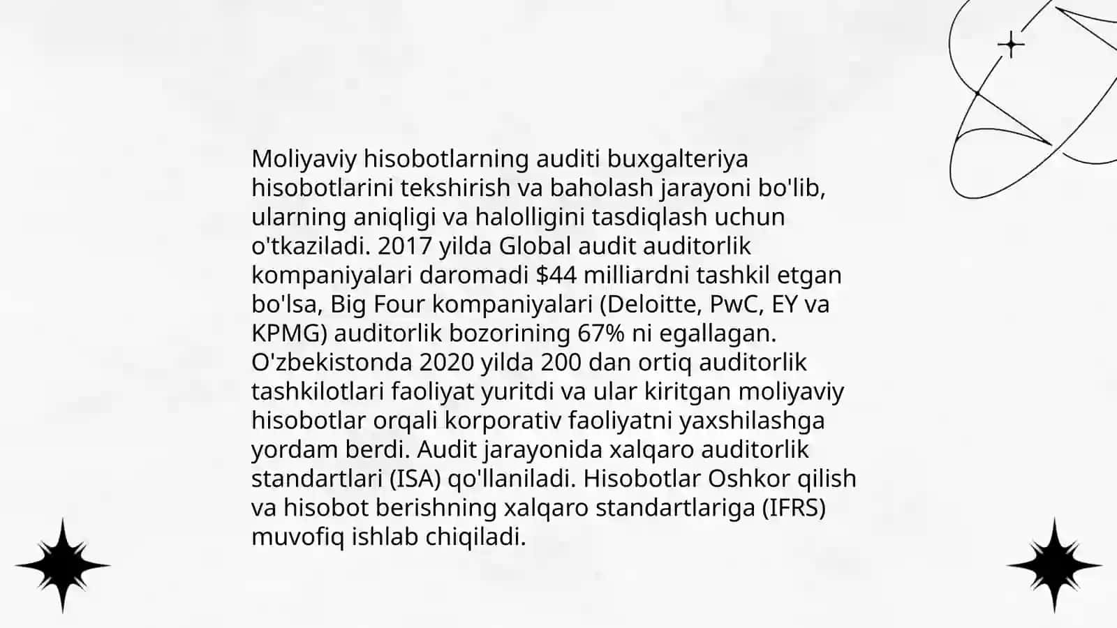 Auditda tanlab tekshirish uslubi 4