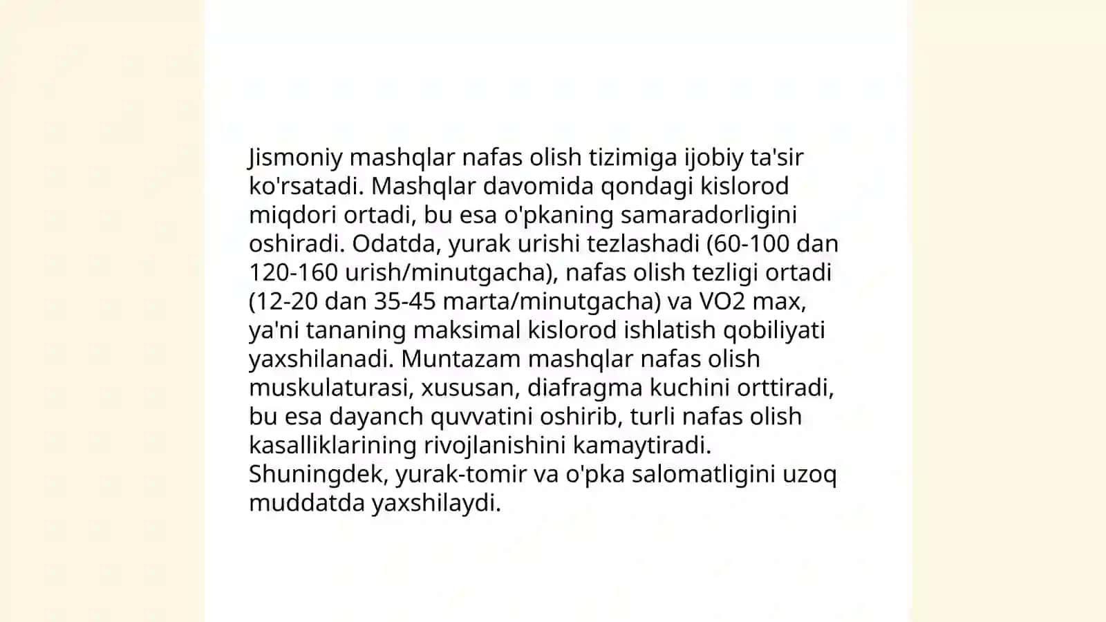 Jismoniy mashqlarning inson tanasiga taʼsiri 4