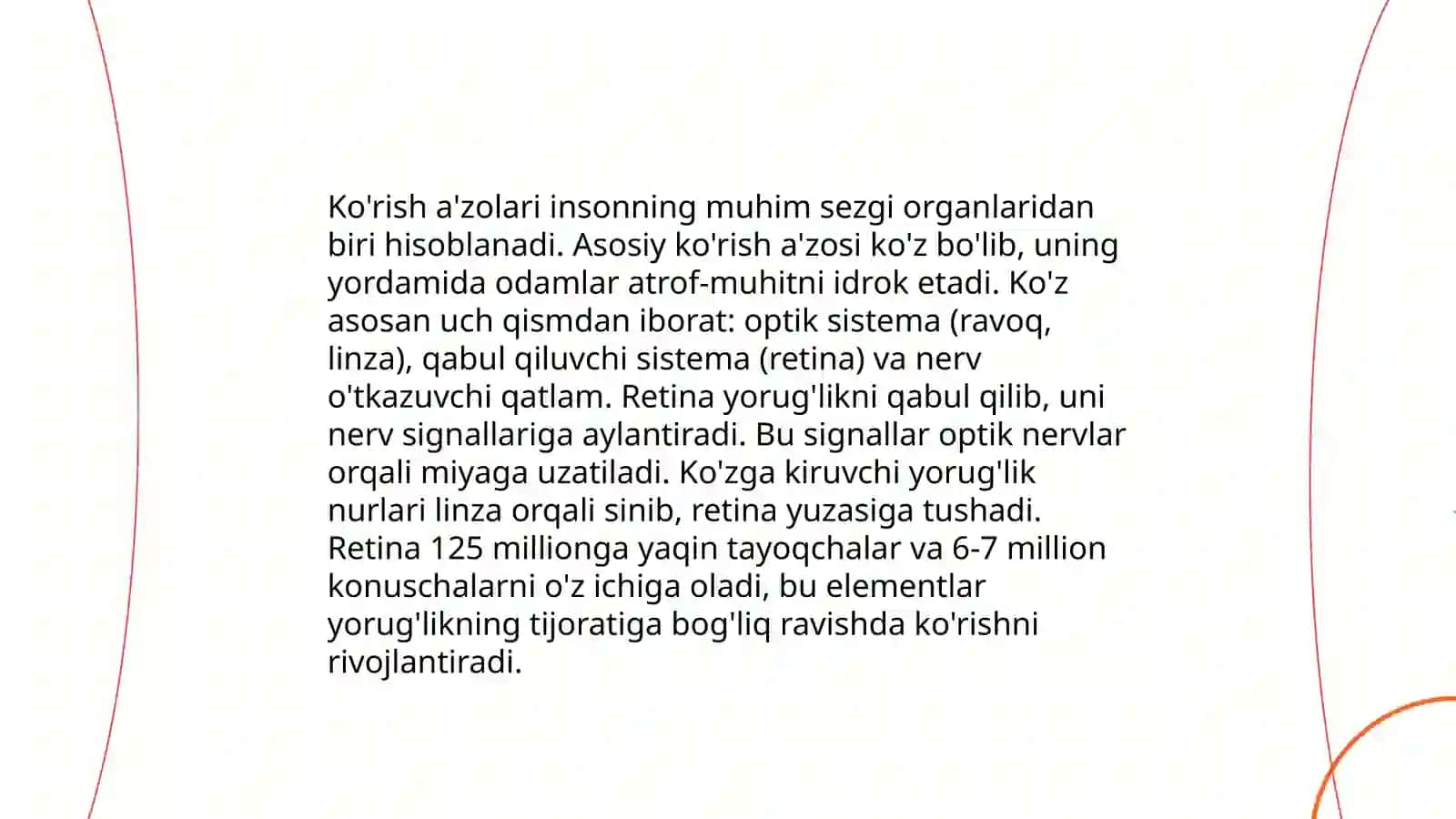 Sezgi a'zolarining boshqarilishi 4