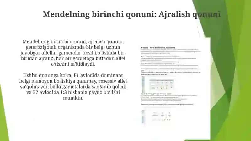 Mendel qonunlari 4