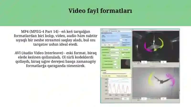 Dáslepki videoxabar jazıw sistemaları 4