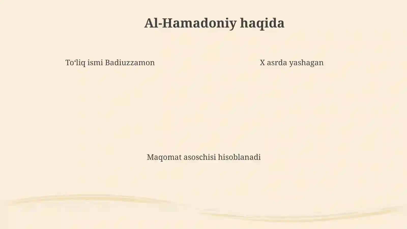Al-Hamadoniy va Al-Xariri ijodidan lavhalar 4
