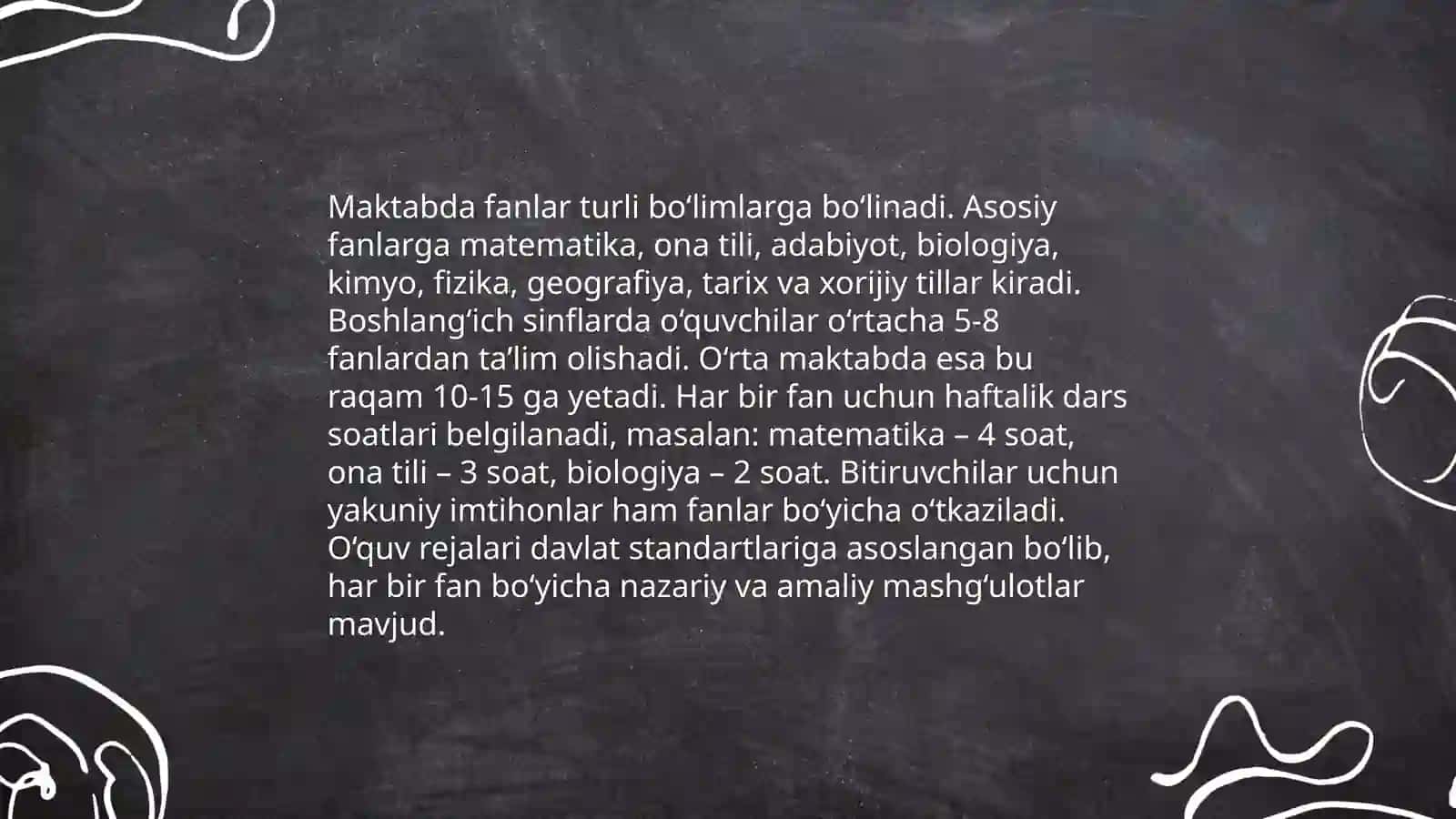 Maktab ta'lim tizimi 4