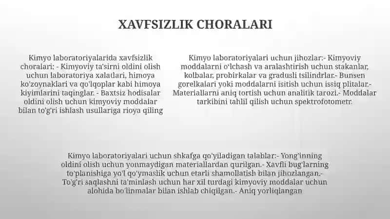 Kimyo O'Qitish Vositalari 4