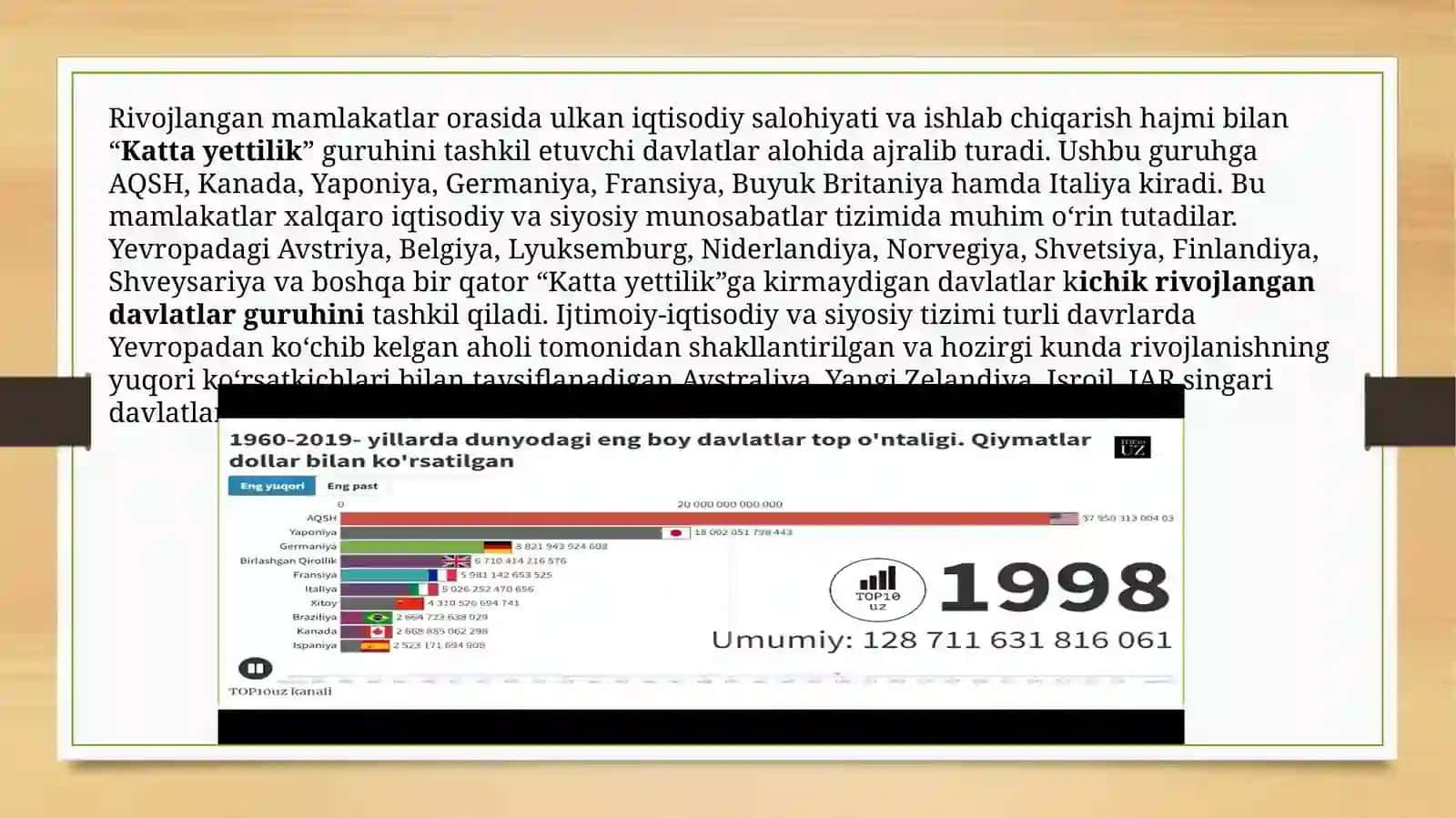 Jahon mamlakatlarining mintaqaviy tavsifi 4