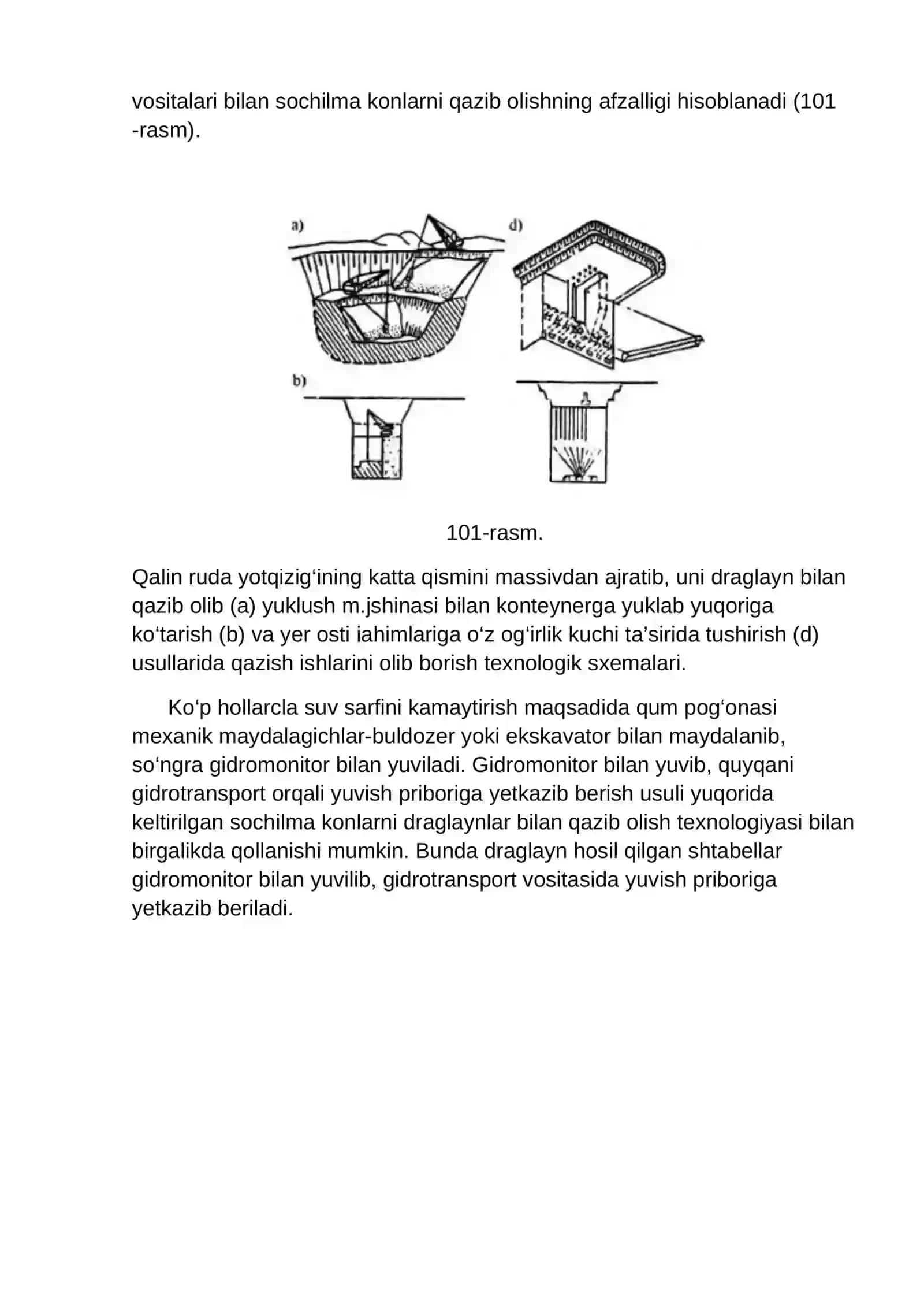 Sochilma konlarni qazib olish ishlari 4
