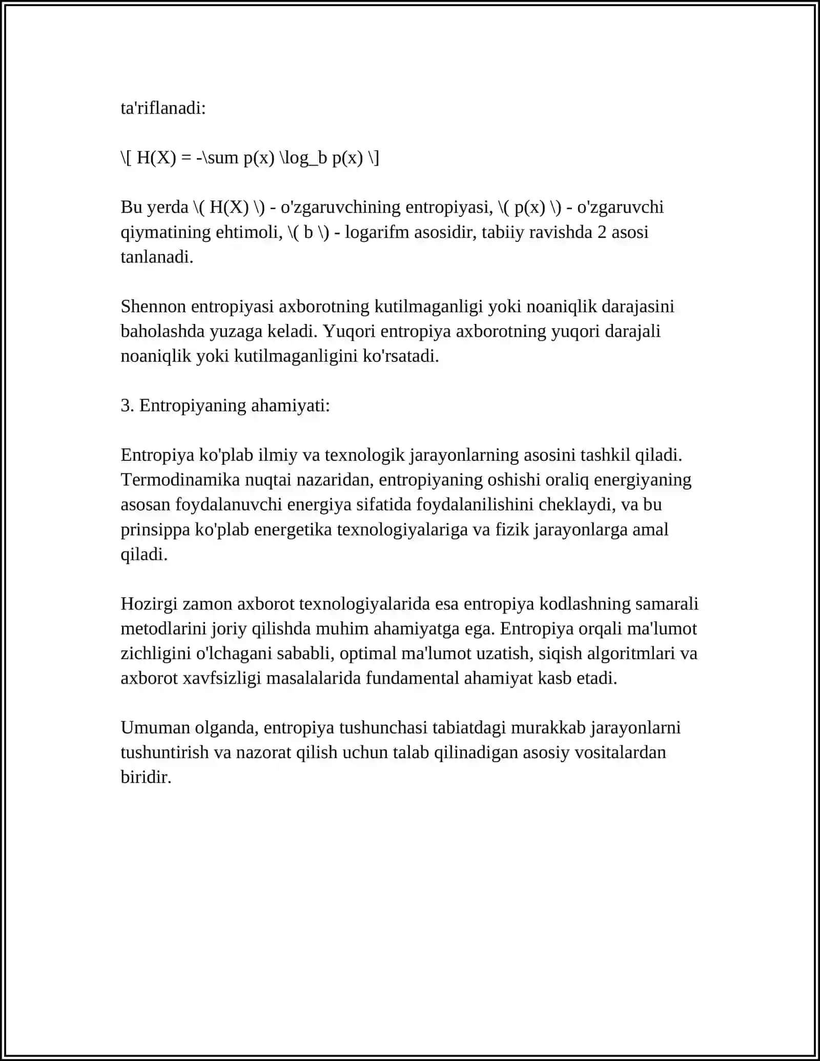 ENTROPIYA VA EKOLOGIYA 4