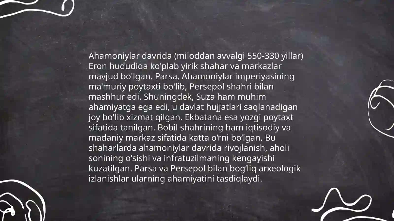 Ahamoniylar hukmronligi davrida orta osiyo tarixiy geografiyasi 4