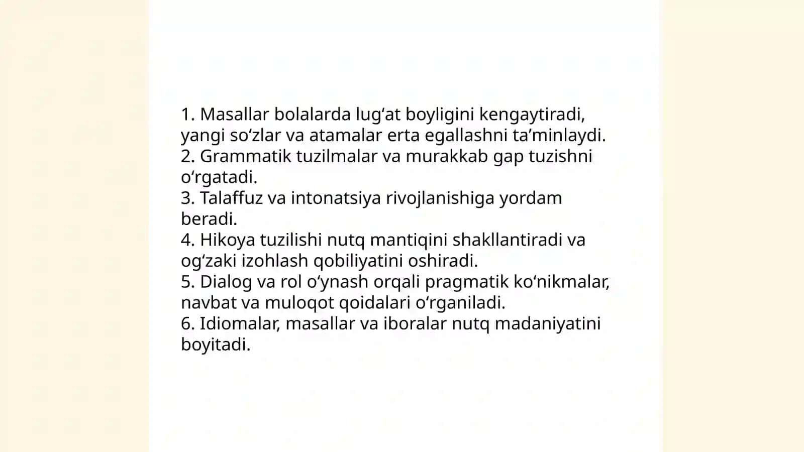 Masallarning bolalar adabiyotidagi oʻrni 4