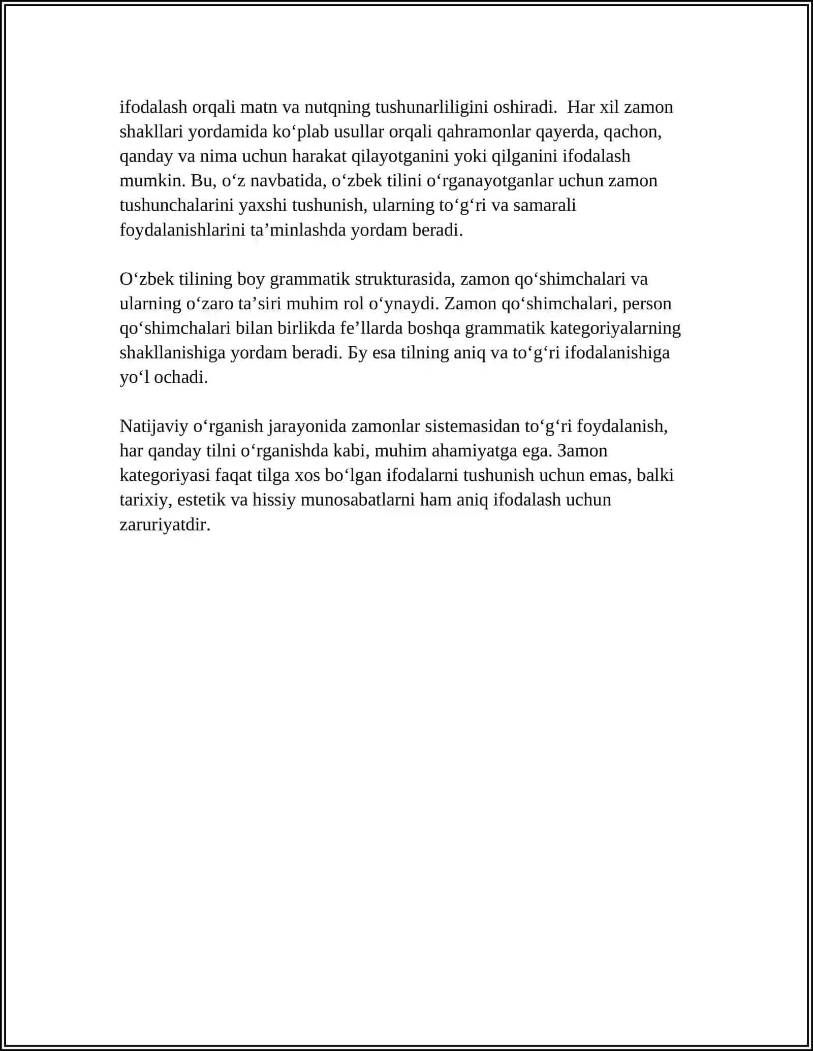 FE'L VA UNING GRAMMATIK KATEGORIYALARI 4