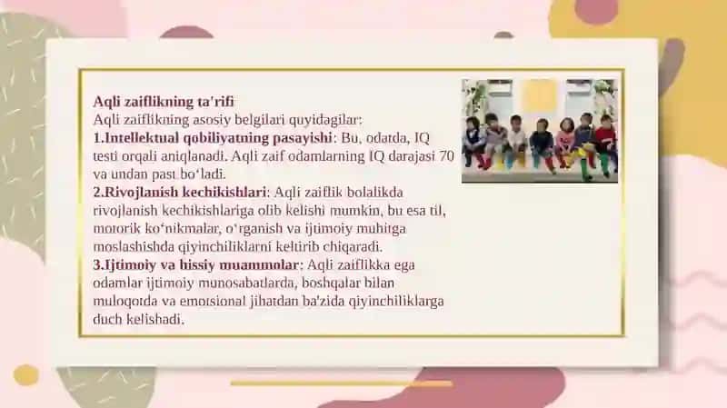 AQLI ZAIF BOLALAR 4