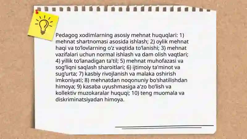 Pedagog xodimlarning huquqiy maqomi 4