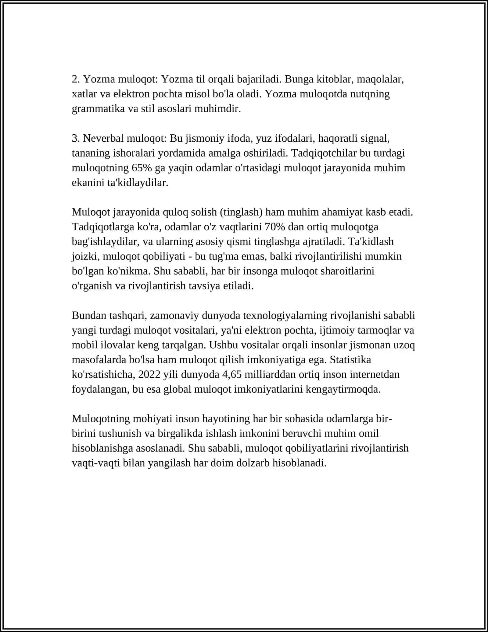 MULOQOT HAQIDA TUSHUNCHA. PEDAGOGIK MULOQOT HAQIDA TUSHUNCHA 4