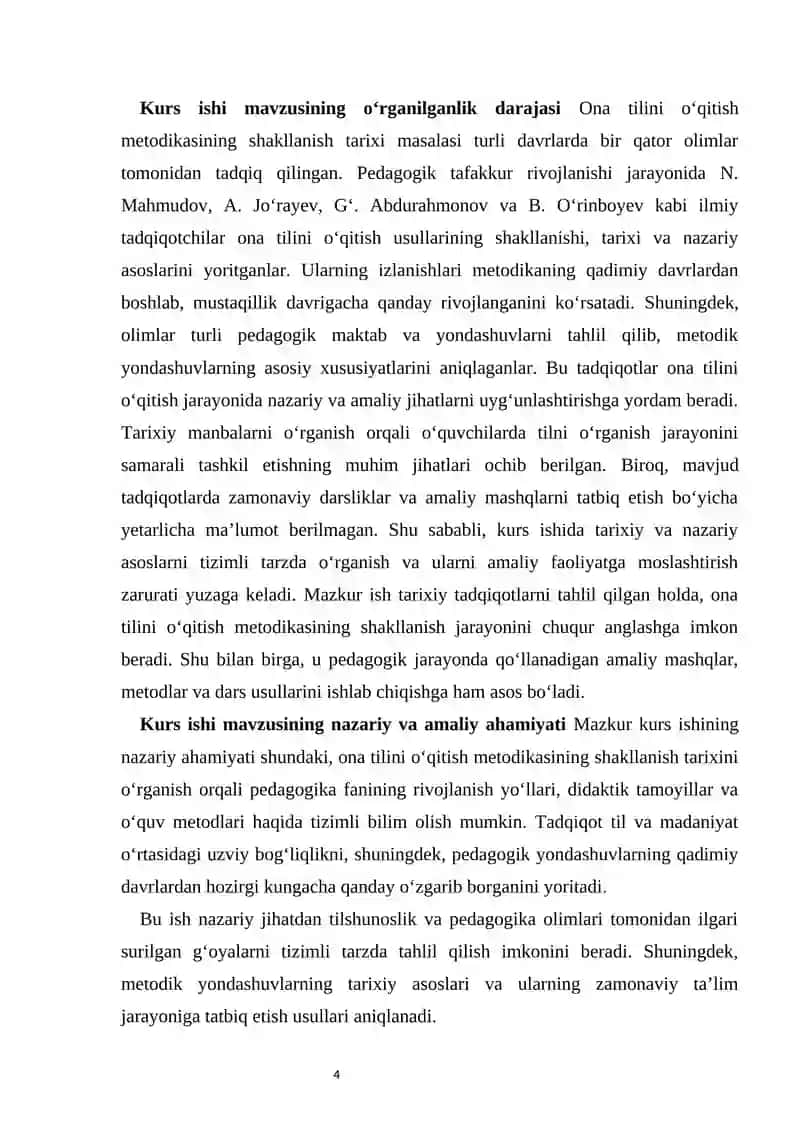 Ona tilini o‘qitish metodikasining shakllanish tarixi. 4