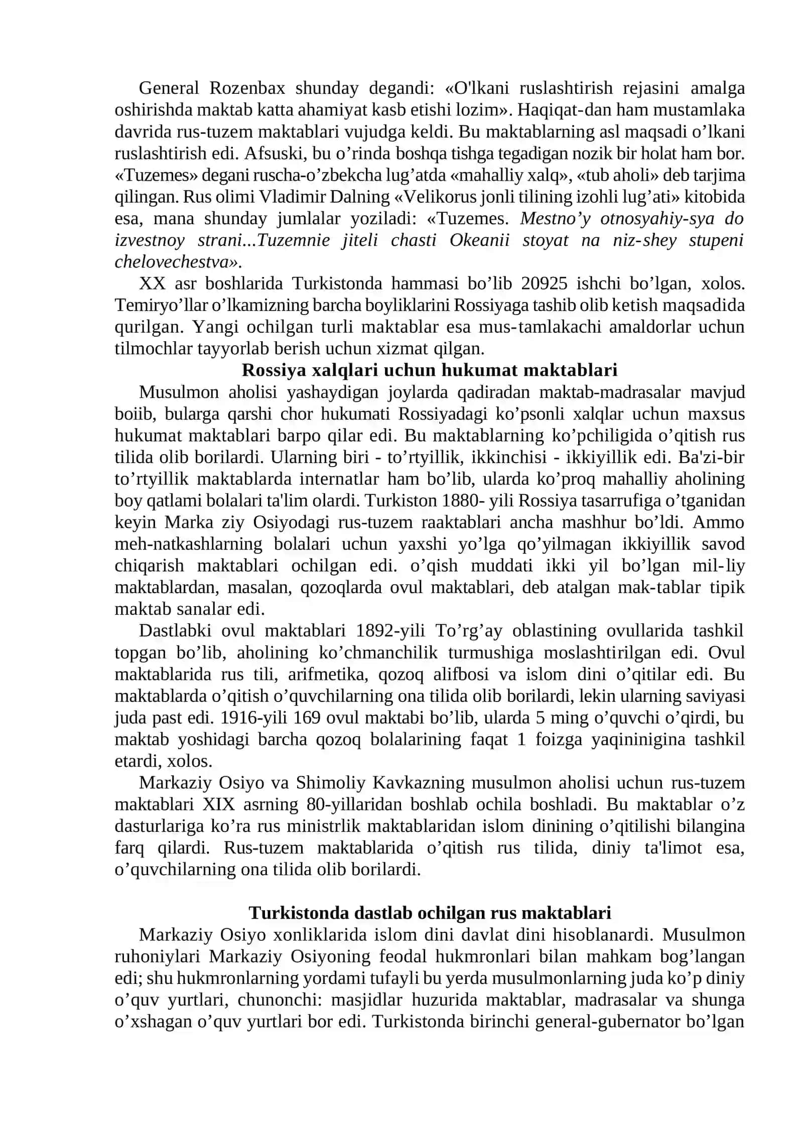 Turkistonda chorizm maorif siyosati 4