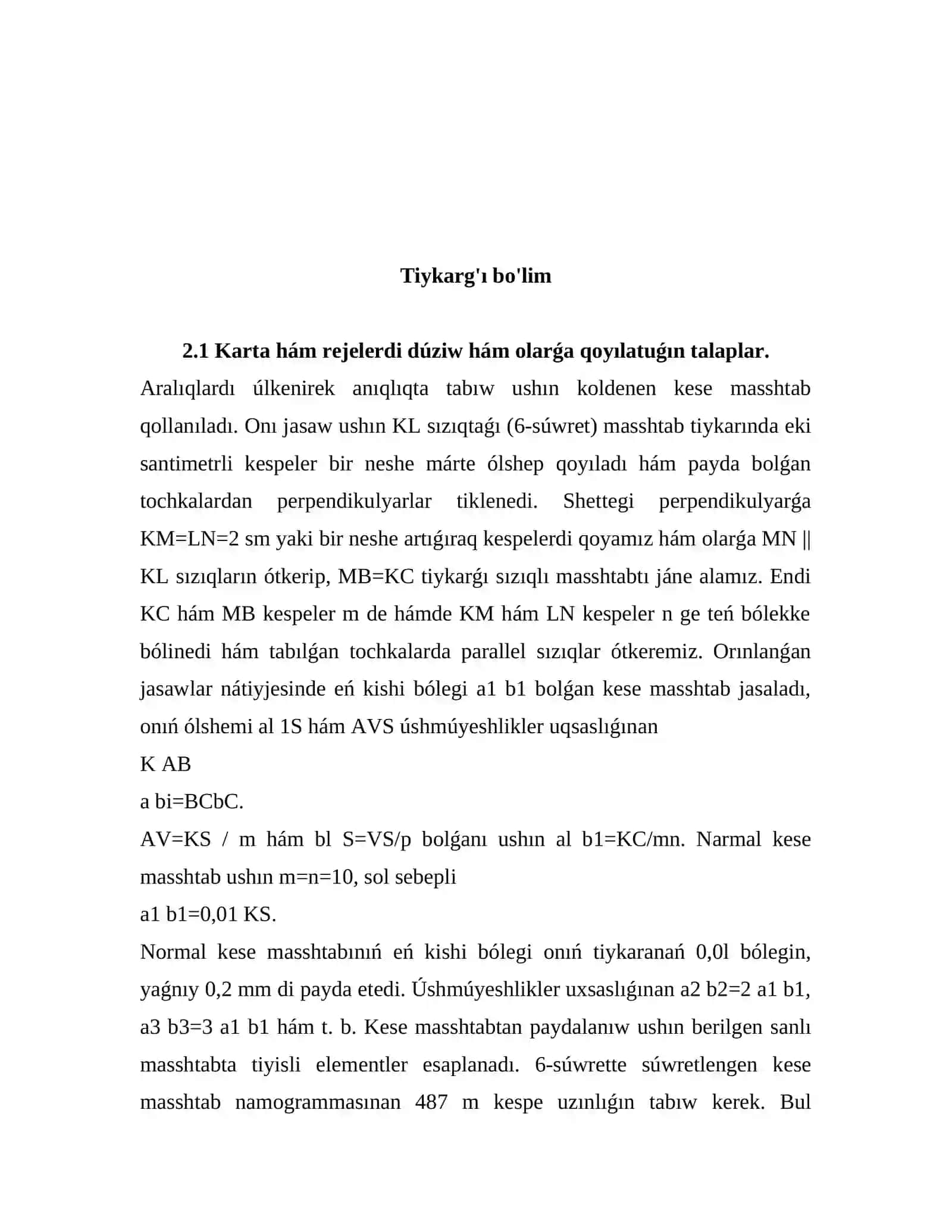 Koordinatalar dizimi 4
