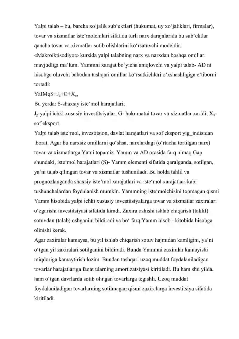 Additiv va multiplikativ ekonometrik modellarni tuzish. 4