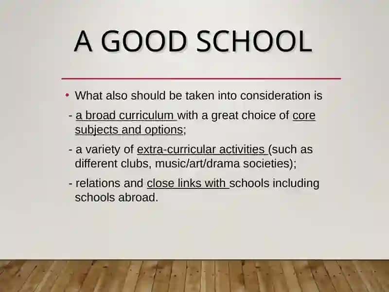 A GOOD SCHOOL 4