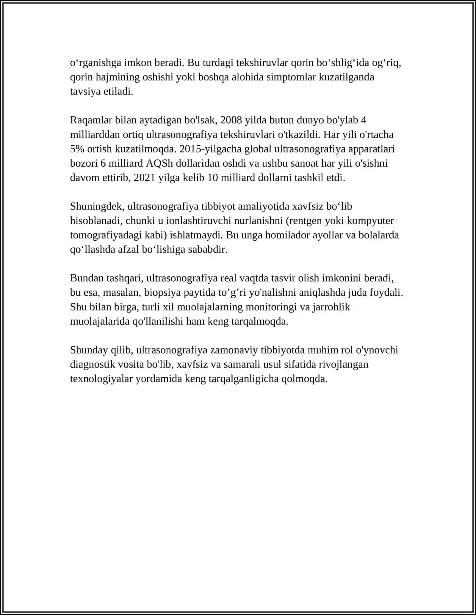 Ultrasonografiya asoslari 4