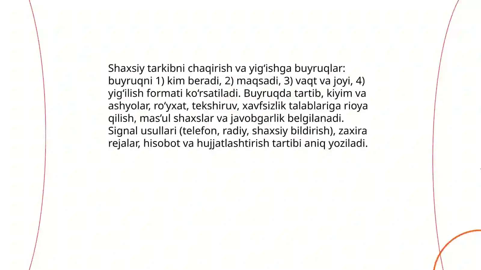 Shaxsiy tarkibga oid buyruqlar 4