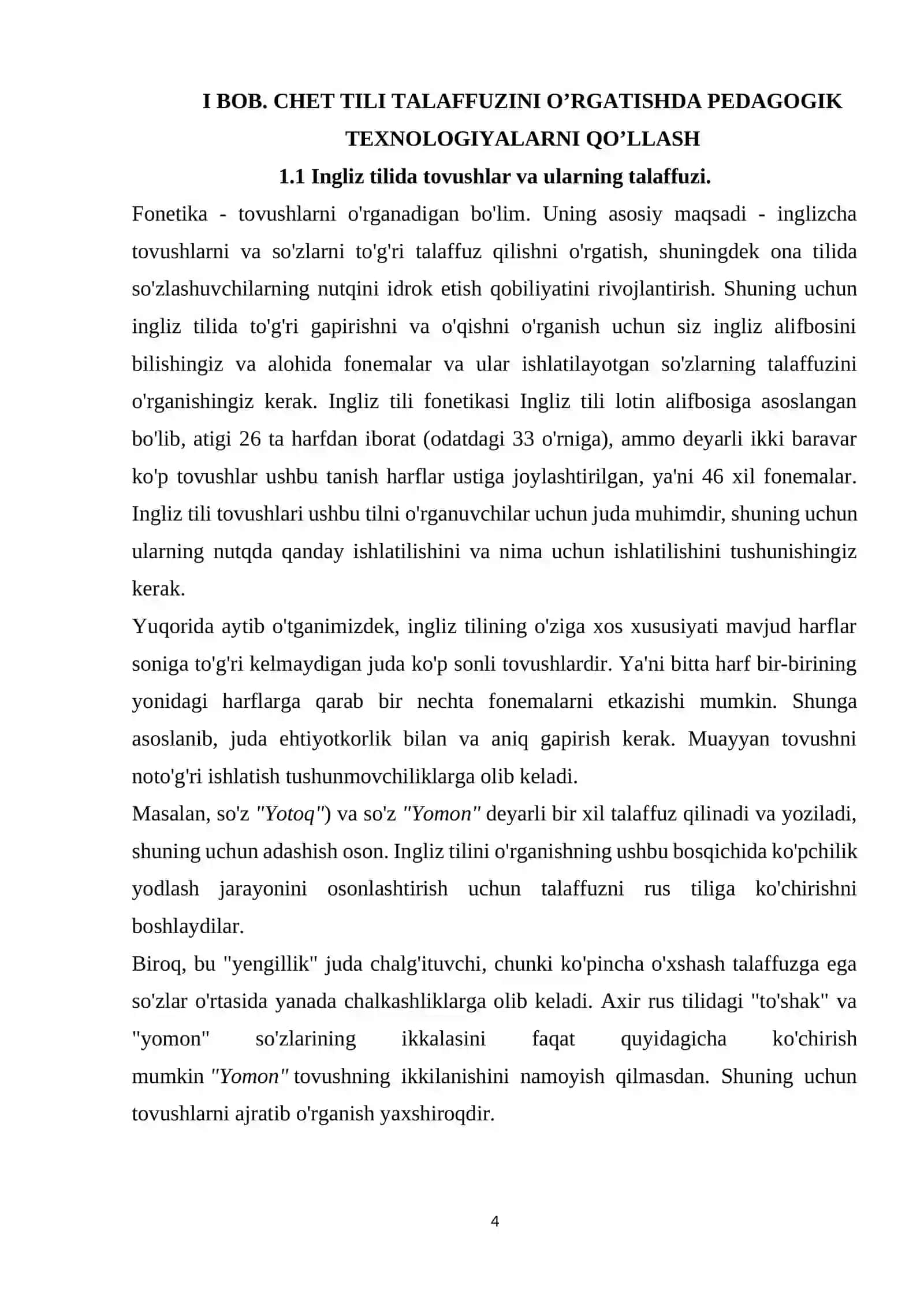Pedagogik texnologiyalarni qo’llash 4