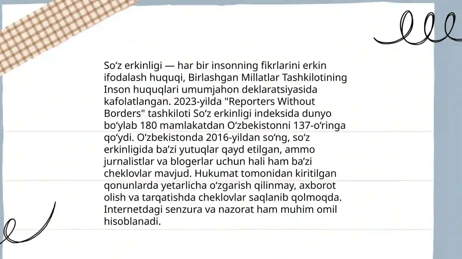 OAV erkinligini taʼminlash 4