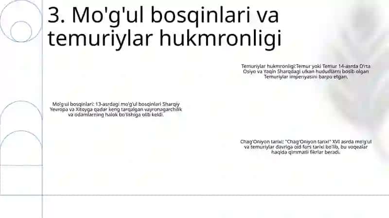 Chag'Oniyon Tarixi 4