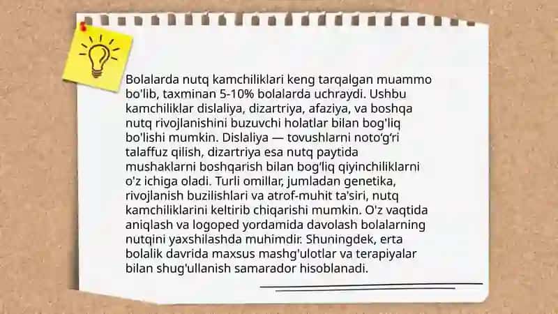 Nutq kamchiliklari xaqida 4