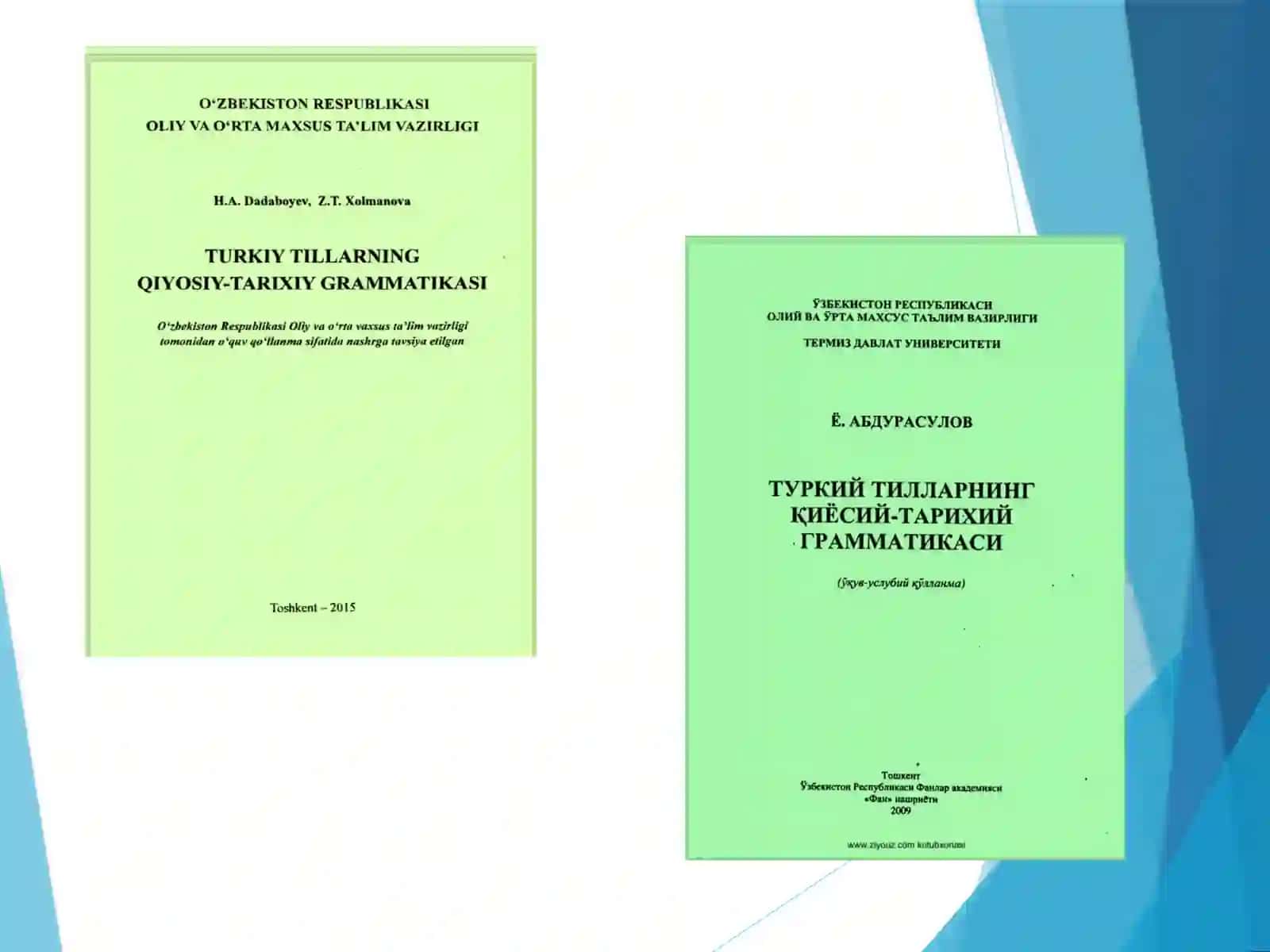 TURKIY TILLARNING QIYOSIY-TARIXIY GRAMMATIKASI 4