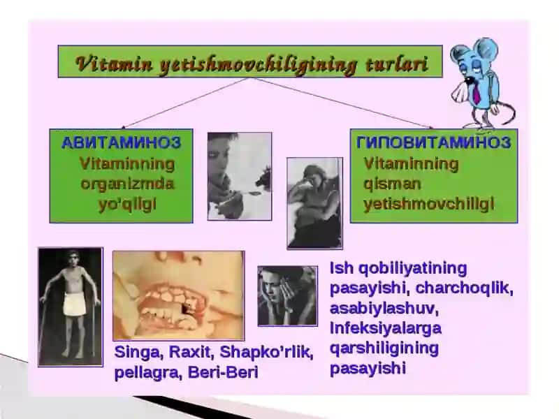 Vitaminlar haqida umumiy tushuncha 4