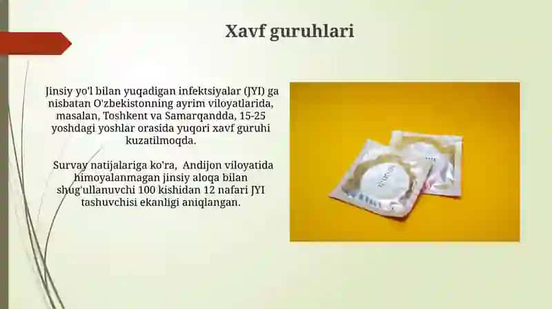 Jinsiy a'zolar orqali yuqadigan kasalliklar 4