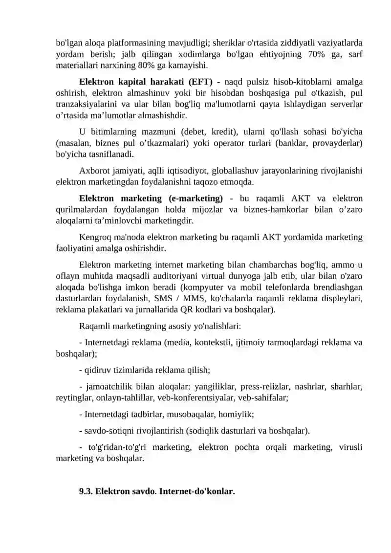 RAQAMLI IQTISODIYOT SHAROITIDA SAVDO-IQTISODIY FAOLIYAT 4