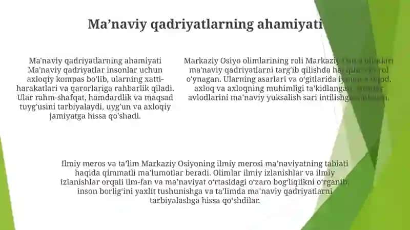 Yuksak Ma'Naviyatli Yoshlarni Tarbiyalashda O'Rta Osiyo Allomalari Ilmiy Merosining O'Rni 4