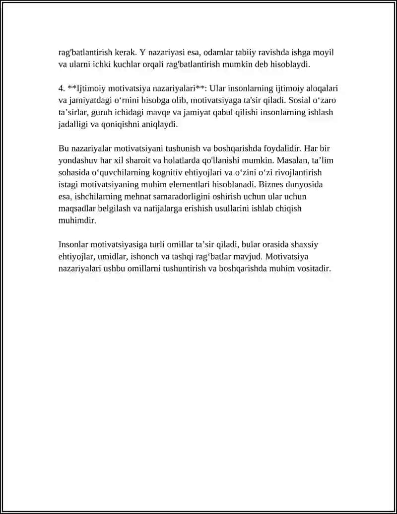 MOTIVATSIYA NAZARIYALARI 4