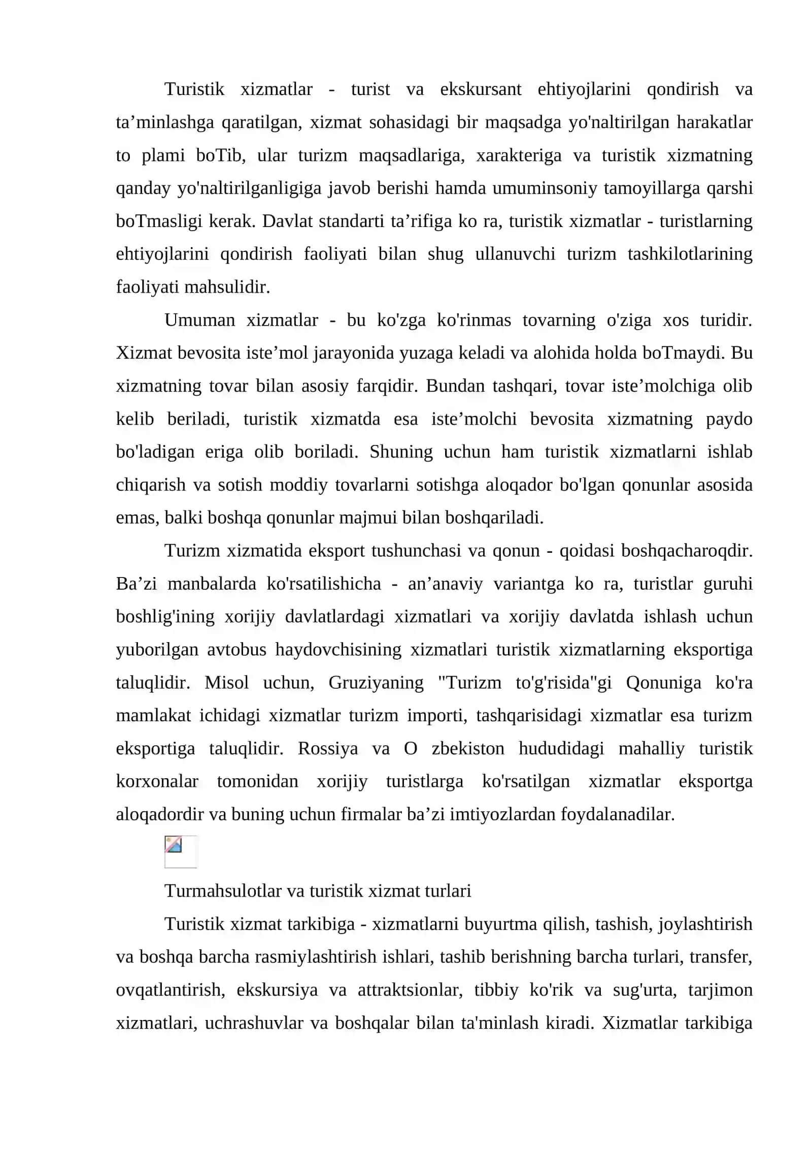 Turistik xizmatlar 4